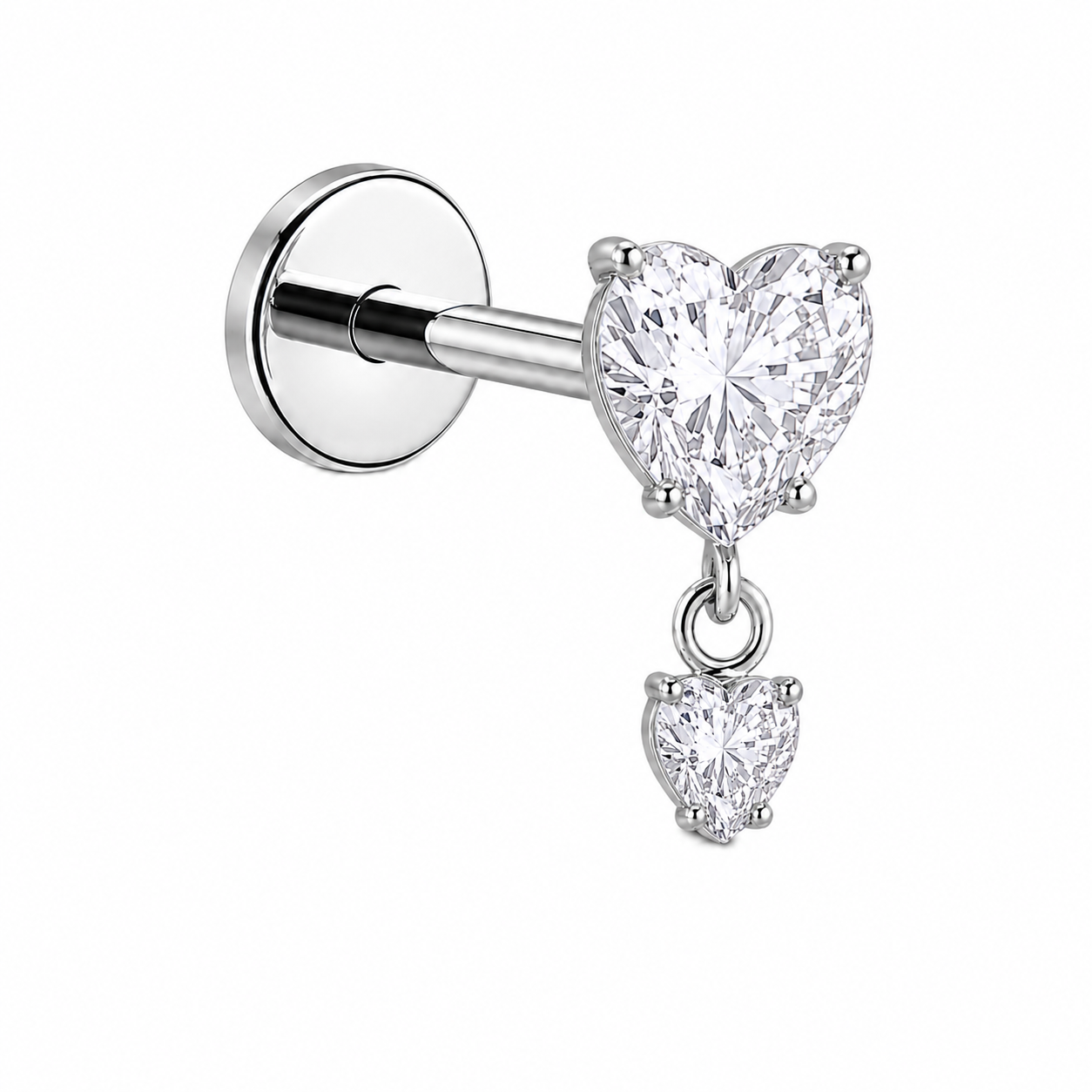 Cherelle Affinity Threadless Cartilage Stud - Silver