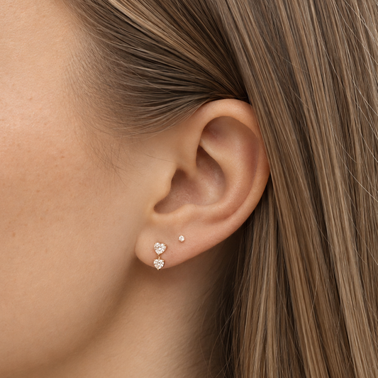 Cherelle Affinity Threadless Cartilage Stud - Gold